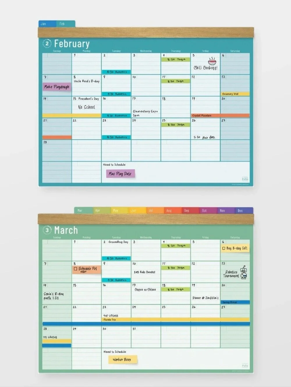 Tiny Shiny Schoolhouse monthly dry
